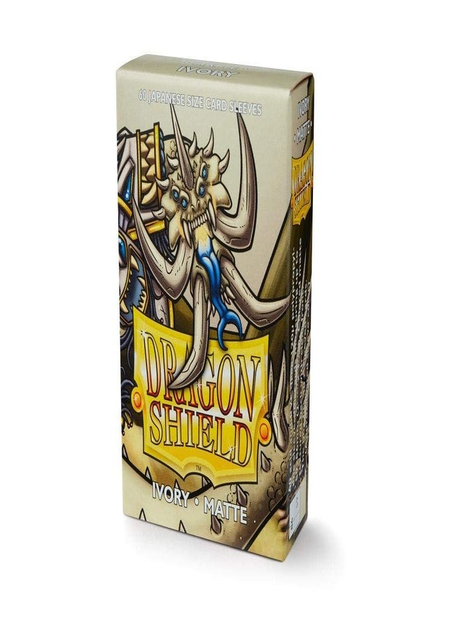 dragon shield 10 Packs Dragon Shield Matte Mini Japanese Ivory 60 ct Card Sleeves Display Case - Image 5
